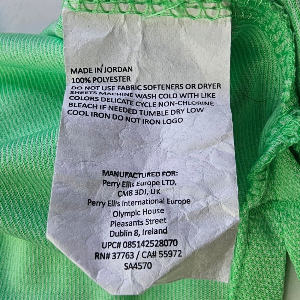 PGA‎ Tour Mens Polo Shirt Medium Green Golf Athletic Short Sleeve - Picture 7 of 10